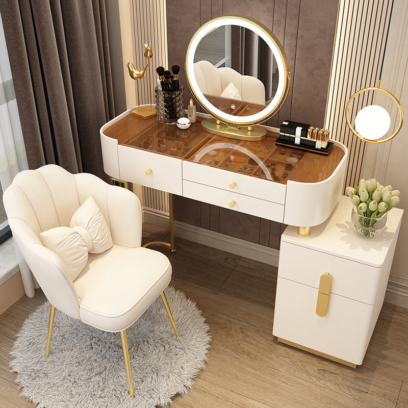 Glam Glam Vanity Driping da letto per camera da letto Scrivania con campeggio con cassetto