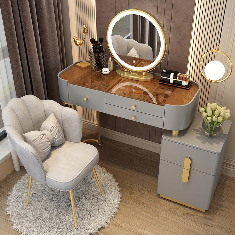 Glam Glam Vanity Driping da letto per camera da letto Scrivania con campeggio con cassetto