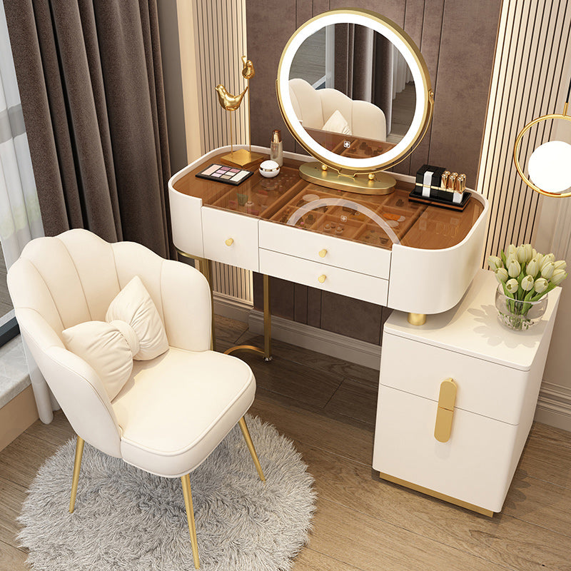 Glam Glam Vanity Driping da letto per camera da letto Scrivania con campeggio con cassetto