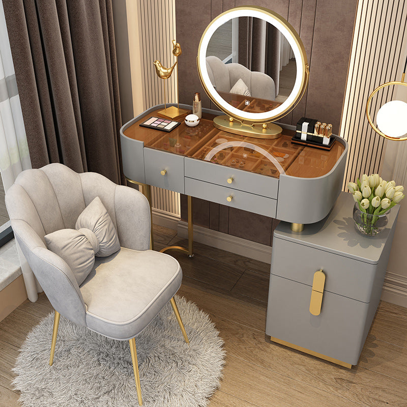 Glam Glam Vanity Driping da letto per camera da letto Scrivania con campeggio con cassetto