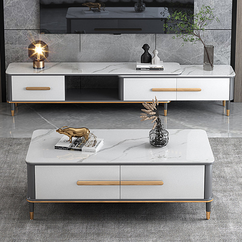 Contemporary Media Console Stone TV Media Console for Living Room Clearhalo 'furn' 'furn_tv_stands_entertainment_centers' 'Furniture' 'Living Room Furniture' 'TV Stands & Entertainment Centers' 'TV Stands & Media Storage Furniture' 'tv_stands_entertainment_centers' 7618173