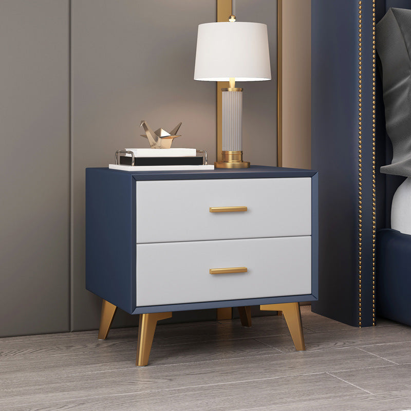 Comodino da tavolo da tavolo da notte moderno con 2 cassetti