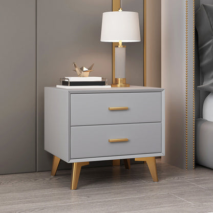 Comodino da tavolo da tavolo da notte moderno con 2 cassetti