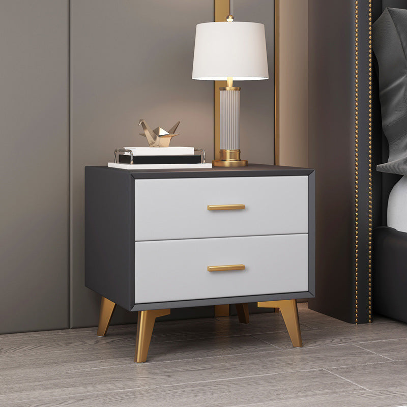 Comodino da tavolo da tavolo da notte moderno con 2 cassetti