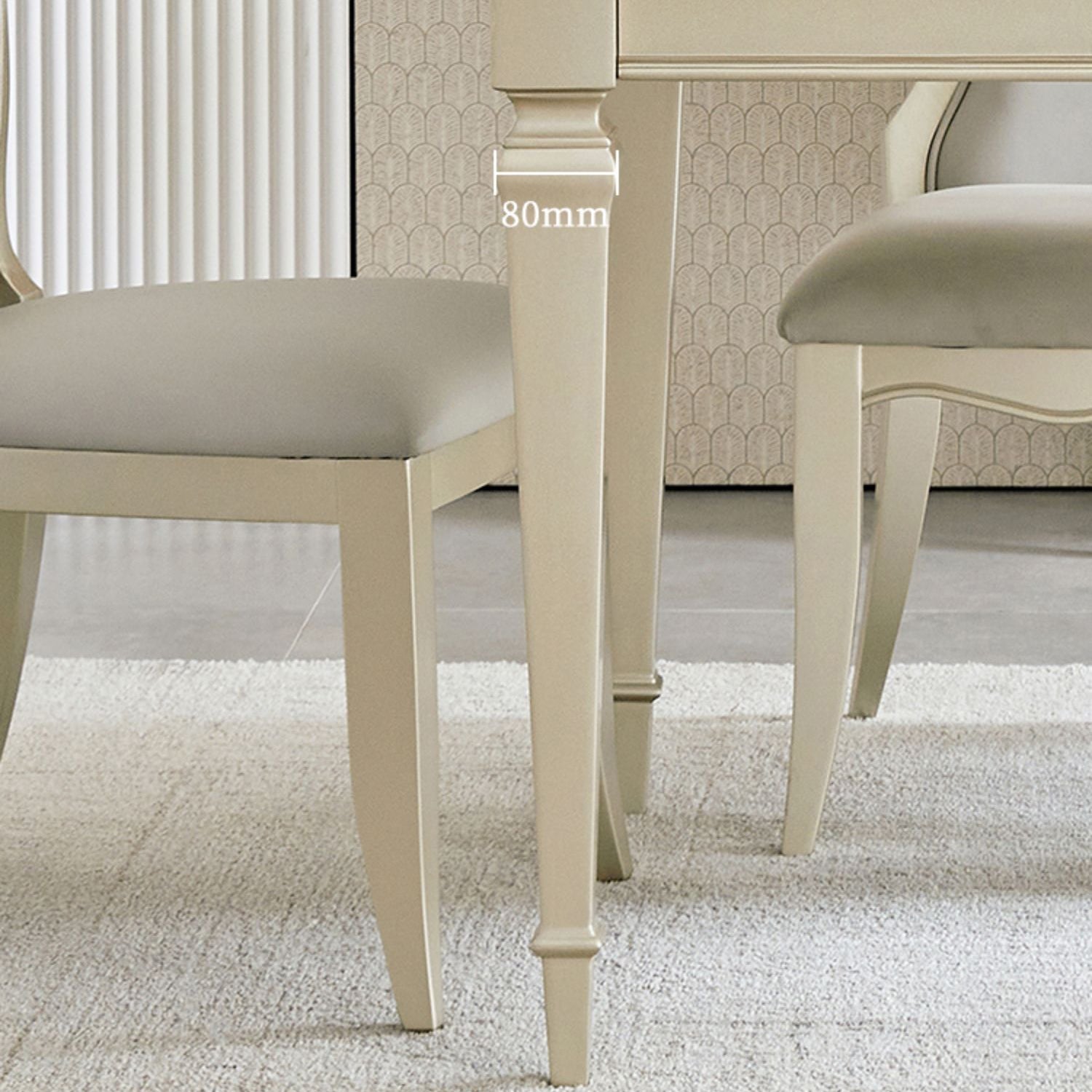 Glam Rectangle Dining Table White Faux Marble Tabletop for Home Clearhalo 'Dining Tables & Seating' 'Dining Tables' 'dining_table' 'furn' 'furn_dining_table' 'Furniture' 'Kitchen & Dining Furniture' 7618408