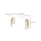Glam White Faux Marble Top Kitchen Table with Gold Metal Legs