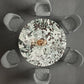 Glam Round Marble Top Dining Table with Metal Pedestal Base for Home Clearhalo 'Dining Tables & Seating' 'Dining Tables' 'dining_table' 'furn' 'furn_dining_table' 'Furniture' 'Kitchen & Dining Furniture' 7618456