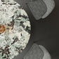 Glam Round Marble Top Dining Table with Metal Pedestal Base for Home Clearhalo 'Dining Tables & Seating' 'Dining Tables' 'dining_table' 'furn' 'furn_dining_table' 'Furniture' 'Kitchen & Dining Furniture' 7618463