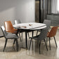 Round Extendable Dining Table Modern Stone Tabletop with Solid Wood Legs Clearhalo 'Dining Tables & Seating' 'Dining Tables' 'dining_table' 'furn' 'furn_dining_table' 'Furniture' 'Kitchen & Dining Furniture' 7618575