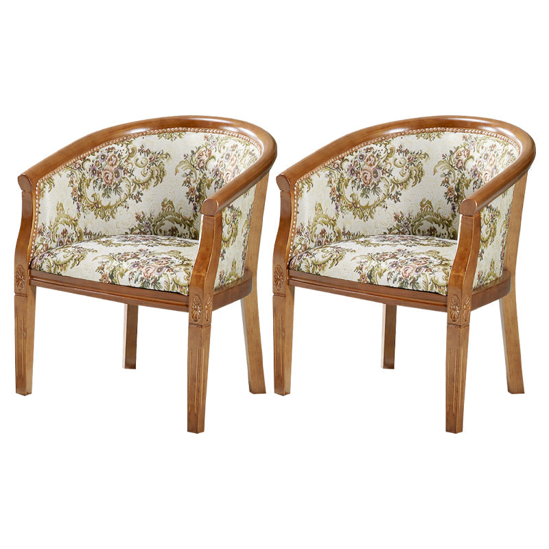 Traditioneller Esstuhlstuhl gepolsterte massive Holzarmstuhl für Hotel