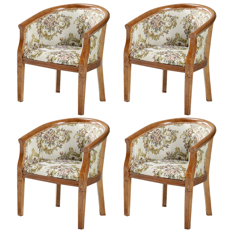 Traditioneller Esstuhlstuhl gepolsterte massive Holzarmstuhl für Hotel