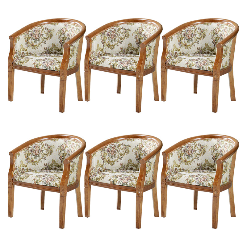 Traditioneller Esstuhlstuhl gepolsterte massive Holzarmstuhl für Hotel