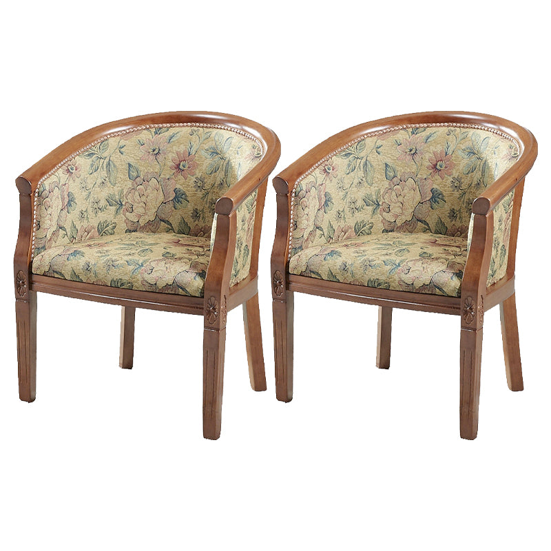 Traditioneller Esstuhlstuhl gepolsterte massive Holzarmstuhl für Hotel