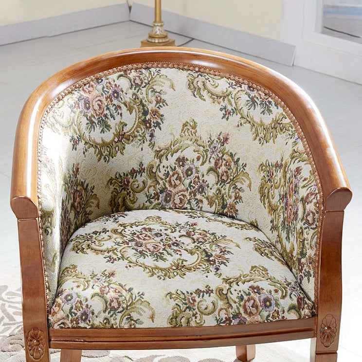 Traditioneller Esstuhlstuhl gepolsterte massive Holzarmstuhl für Hotel