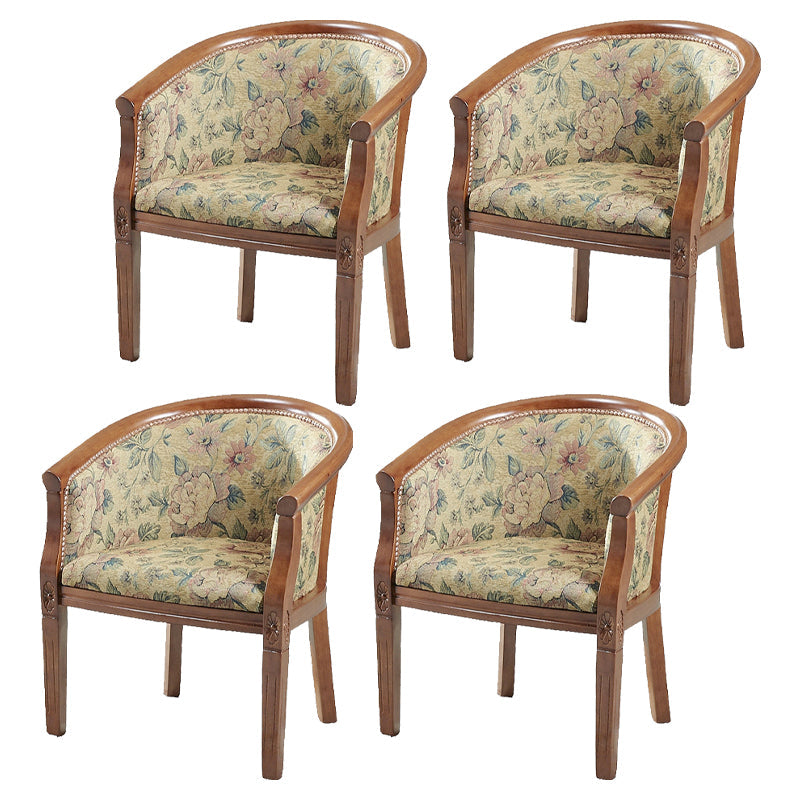 Traditioneller Esstuhlstuhl gepolsterte massive Holzarmstuhl für Hotel