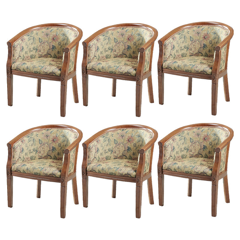 Traditioneller Esstuhlstuhl gepolsterte massive Holzarmstuhl für Hotel