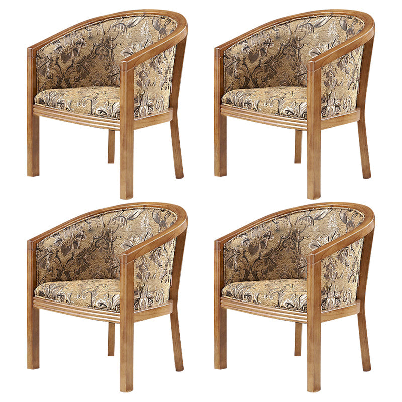 Traditioneller Esstuhlstuhl gepolsterte massive Holzarmstuhl für Hotel