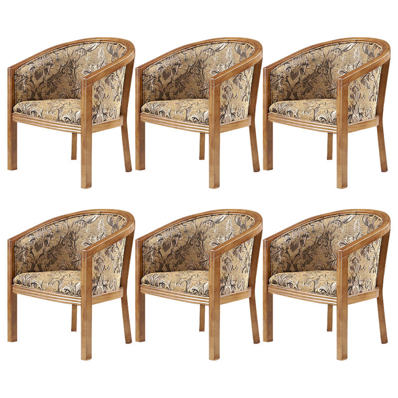 Traditioneller Esstuhlstuhl gepolsterte massive Holzarmstuhl für Hotel