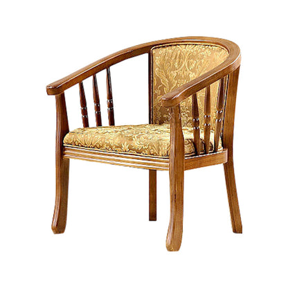 Traditioneller Esstuhlstuhl gepolsterte massive Holzarmstuhl für Hotel