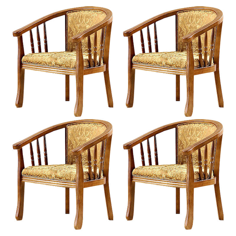 Traditioneller Esstuhlstuhl gepolsterte massive Holzarmstuhl für Hotel