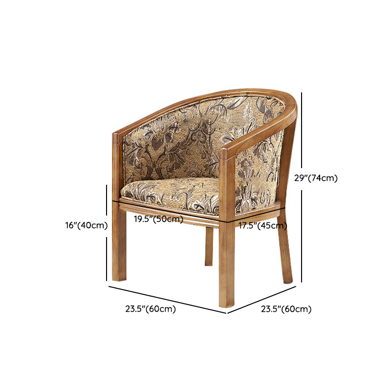 Traditioneller Esstuhlstuhl gepolsterte massive Holzarmstuhl für Hotel