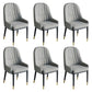 Glam Style Dining Chair Leather Parsons Side Chair for Living Room Grey 6 Piece Set Clearhalo 'Dining Chairs' 'Dining Tables & Seating' 'dining_chair' 'furn' 'furn_dining_chair' 'Furniture' 'Kitchen & Dining Furniture' 7618662