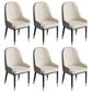 Glam Style Dining Chair Leather Parsons Side Chair for Living Room White 6 Piece Set Clearhalo 'Dining Chairs' 'Dining Tables & Seating' 'dining_chair' 'furn' 'furn_dining_chair' 'Furniture' 'Kitchen & Dining Furniture' 7618667