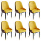 Glam Style Dining Chair Leather Parsons Side Chair for Living Room Yellow 6 Piece Set Clearhalo 'Dining Chairs' 'Dining Tables & Seating' 'dining_chair' 'furn' 'furn_dining_chair' 'Furniture' 'Kitchen & Dining Furniture' 7618671