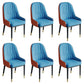 Glam Style Dining Chair Leather Parsons Side Chair for Living Room Blue 6 Piece Set Clearhalo 'Dining Chairs' 'Dining Tables & Seating' 'dining_chair' 'furn' 'furn_dining_chair' 'Furniture' 'Kitchen & Dining Furniture' 7618679