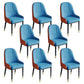 Glam Style Dining Chair Leather Parsons Side Chair for Living Room Blue 8 Piece Set Clearhalo 'Dining Chairs' 'Dining Tables & Seating' 'dining_chair' 'furn' 'furn_dining_chair' 'Furniture' 'Kitchen & Dining Furniture' 7618680
