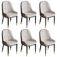 Glam Style Dining Chair Leather Parsons Side Chair for Living Room White-Brown 6 Piece Set Clearhalo 'Dining Chairs' 'Dining Tables & Seating' 'dining_chair' 'furn' 'furn_dining_chair' 'Furniture' 'Kitchen & Dining Furniture' 7618687