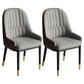 Glam Style Dining Chair Leather Parsons Side Chair for Living Room Beige 2 Piece Set Clearhalo 'Dining Chairs' 'Dining Tables & Seating' 'dining_chair' 'furn' 'furn_dining_chair' 'Furniture' 'Kitchen & Dining Furniture' 7618693