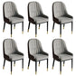 Glam Style Dining Chair Leather Parsons Side Chair for Living Room Beige 6 Piece Set Clearhalo 'Dining Chairs' 'Dining Tables & Seating' 'dining_chair' 'furn' 'furn_dining_chair' 'Furniture' 'Kitchen & Dining Furniture' 7618695