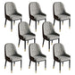 Glam Style Dining Chair Leather Parsons Side Chair for Living Room Beige 8 Piece Set Clearhalo 'Dining Chairs' 'Dining Tables & Seating' 'dining_chair' 'furn' 'furn_dining_chair' 'Furniture' 'Kitchen & Dining Furniture' 7618696