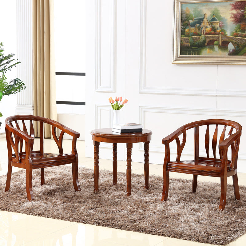 Sedia da pranzo in stile tradizionale sedia a braccio sala da pranzo in legno per hotel