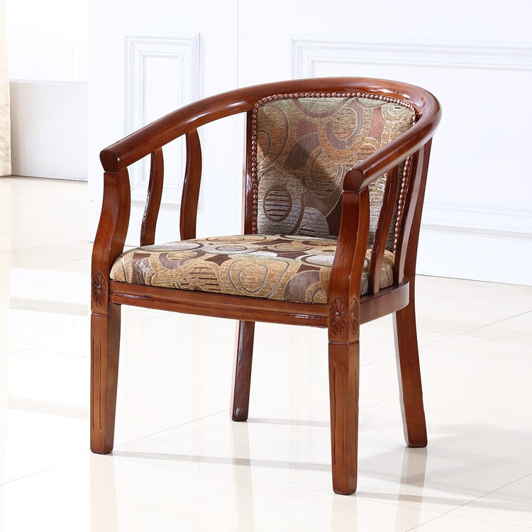 Sedia da pranzo in stile tradizionale sedia a braccio sala da pranzo in legno per hotel