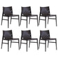 Modern Simple Side Chair Wooden Frame Kitchen Dining Chair for Home Use Black 6 Piece Set Clearhalo 'Dining Chairs' 'Dining Tables & Seating' 'dining_chair' 'furn' 'furn_dining_chair' 'Furniture' 'Kitchen & Dining Furniture' 7618833