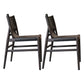 Modern Simple Side Chair Wooden Frame Kitchen Dining Chair for Home Use Matte Black 2 Piece Set Clearhalo 'Dining Chairs' 'Dining Tables & Seating' 'dining_chair' 'furn' 'furn_dining_chair' 'Furniture' 'Kitchen & Dining Furniture' 7618840