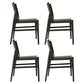 Modern Simple Side Chair Wooden Frame Kitchen Dining Chair for Home Use Black Green 4 Piece Set Clearhalo 'Dining Chairs' 'Dining Tables & Seating' 'dining_chair' 'furn' 'furn_dining_chair' 'Furniture' 'Kitchen & Dining Furniture' 7618864