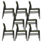 Modern Simple Side Chair Wooden Frame Kitchen Dining Chair for Home Use Black Green 8 Piece Set Clearhalo 'Dining Chairs' 'Dining Tables & Seating' 'dining_chair' 'furn' 'furn_dining_chair' 'Furniture' 'Kitchen & Dining Furniture' 7618866