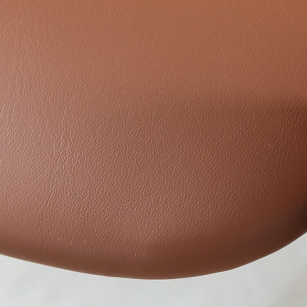 Nordischer Lederstuhl für Lederbrauner Arm in festem Holz für Zuhause