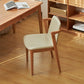 Nordic Style Solid Wood Arm Dining Chair with Upholstered for Home
