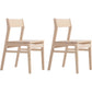 Wood Contemporary Kitchen Armless Chairs Open Back Dining Side Chair