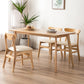 Wood Contemporary Kitchen Armless Chairs Open Back Dining Side Chair