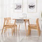 Wood Contemporary Kitchen Armless Chairs Open Back Dining Side Chair