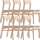 Wood Contemporary Kitchen Armless Chairs Open Back Dining Side Chair
