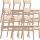 Wood Contemporary Kitchen Armless Chairs Open Back Dining Side Chair
