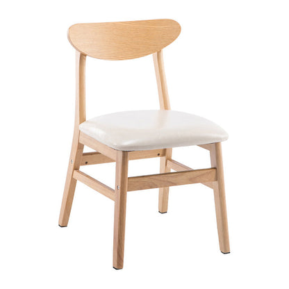 Wood Contemporary Kitchen Armless Chairs Open Back Dining Side Chair