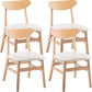 Wood Contemporary Kitchen Armless Chairs Open Back Dining Side Chair
