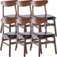 Wood Contemporary Kitchen Armless Chairs Open Back Dining Side Chair